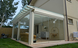 shaped all glass veranda